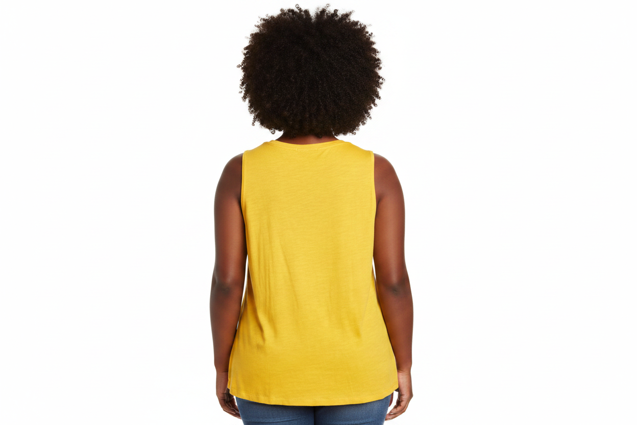 Women's Sleeveless Twist Hem Front  Tank Top  PLUS SIZE