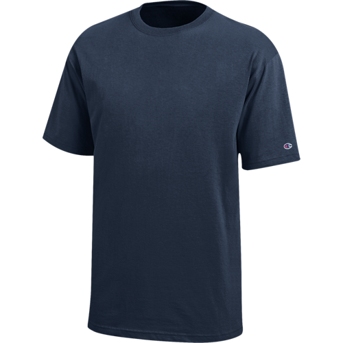 Men's 100% cotton Champion Short Sleeve Logo T-Shirt Navy