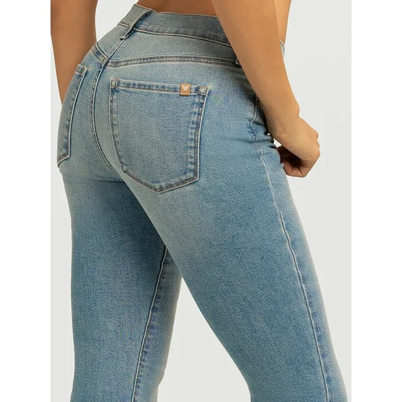 Womens PLUS Jessica Simpson Daisy Fitted Flare Denim Jeans Medium Wash
