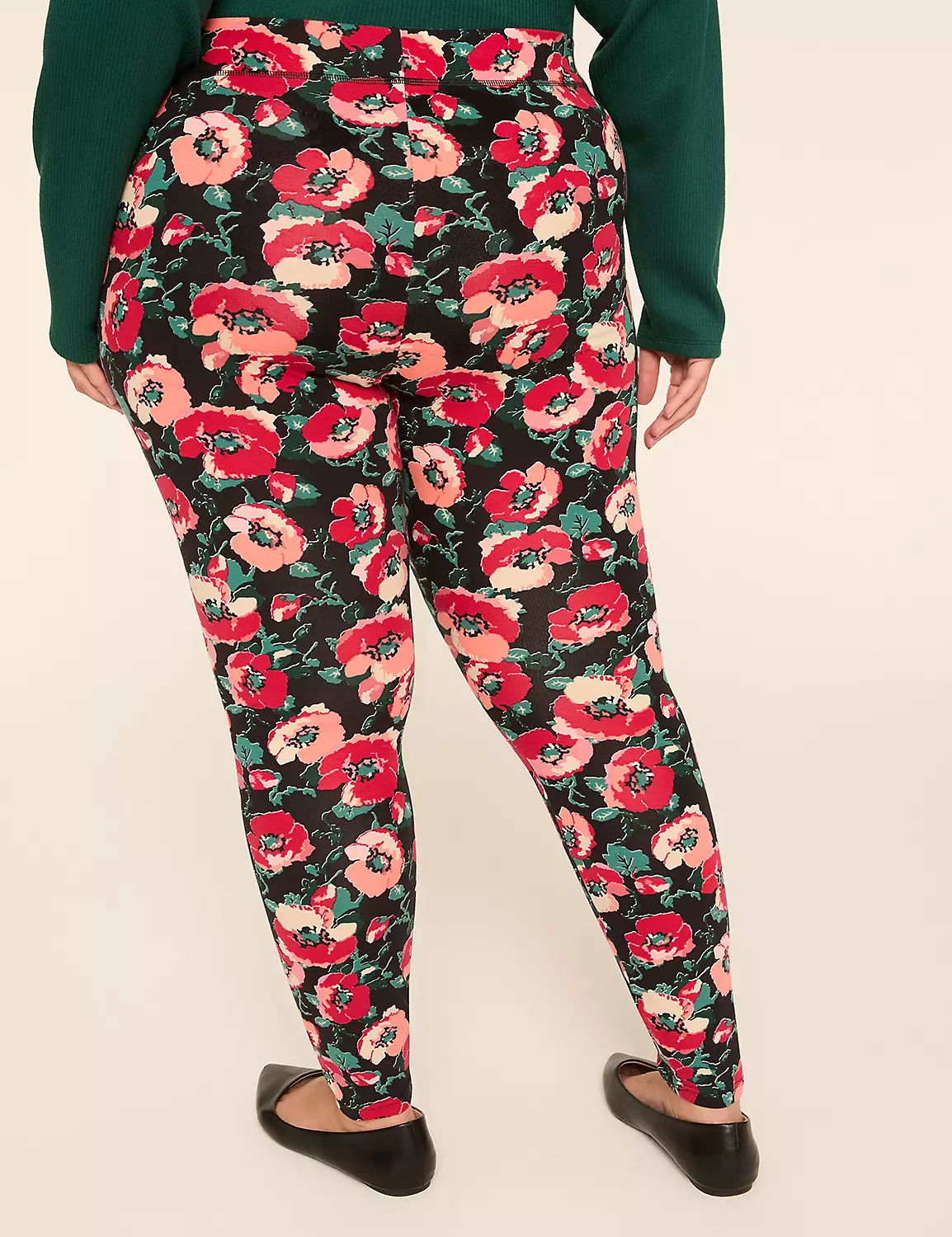 PLUS Size Women's Printed layering leggings  Floral