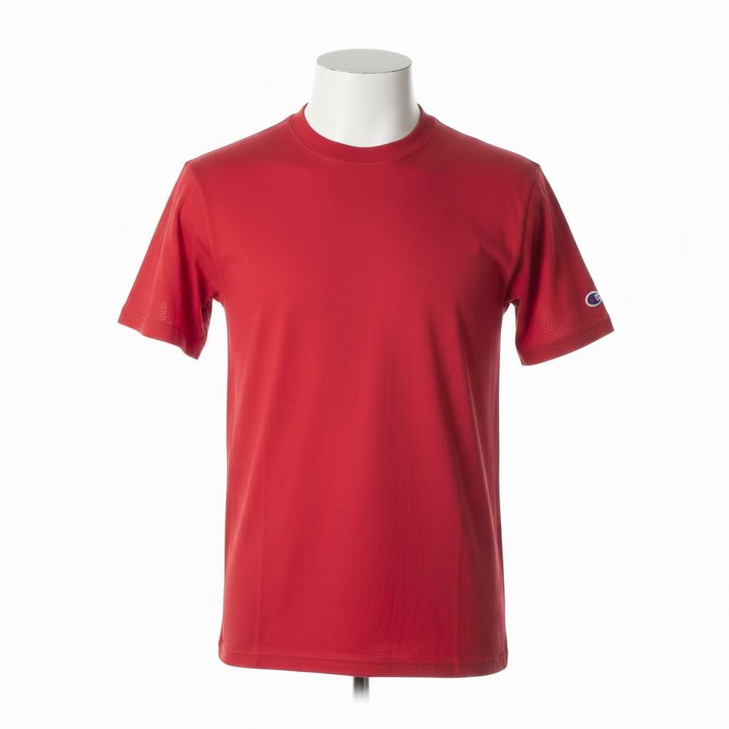 Men's 100% cotton Champion Short Sleeve Logo T-Shirt Red
