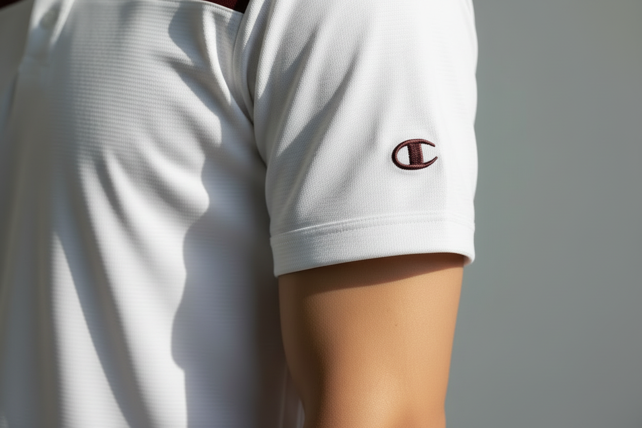 Champion men's Mesh  Insert Color Stripe polo shirt S
