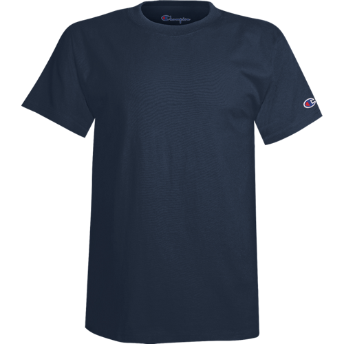 Men's 100% cotton Champion Short Sleeve Logo T-Shirt Navy