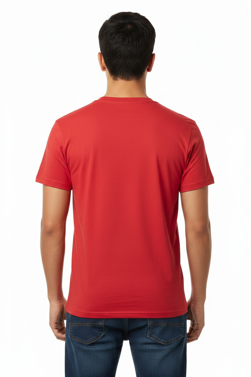 Men's 100% cotton Champion Short Sleeve Logo T-Shirt Red