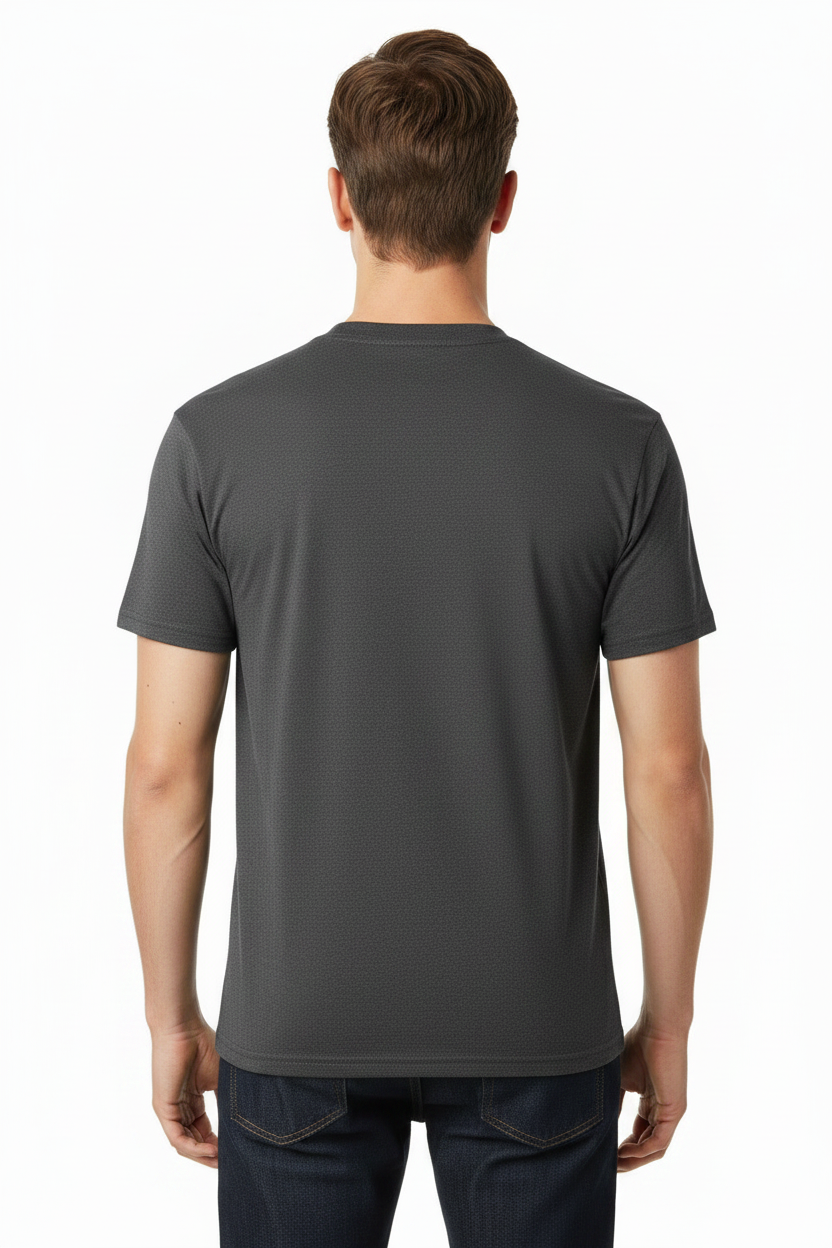 Men's 100% cotton Champion Short Sleeve Logo T-Shirt Charcoal Gray