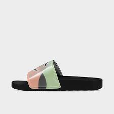Women's Champion  Print Logo Slipper Slides Incandescent Black