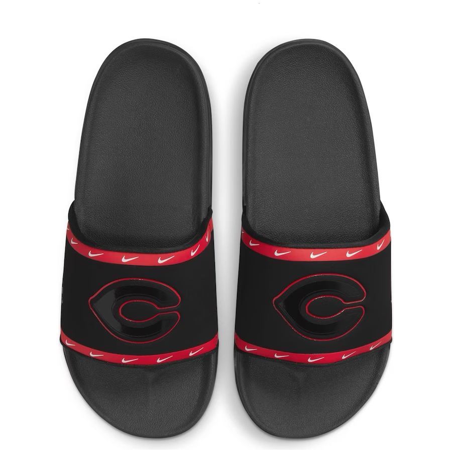 Nike Sports Logo Red black Slide Slipper