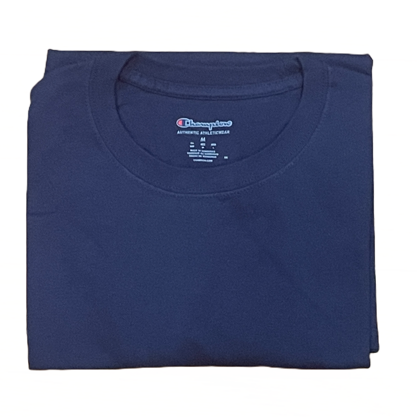 Men's 100% cotton Champion Short Sleeve Logo T-Shirt Navy