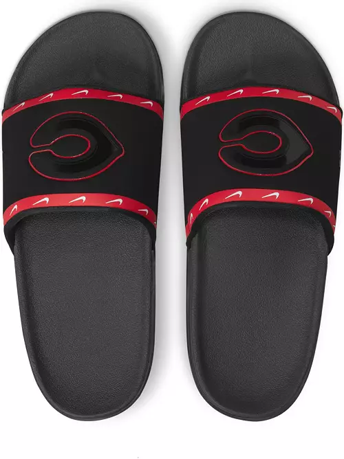 Nike Sports Logo Red black Slide Slipper