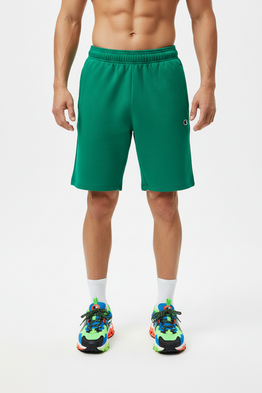 Men's Champion® 10-Inch Powerblend Fleece Shorts GREEN