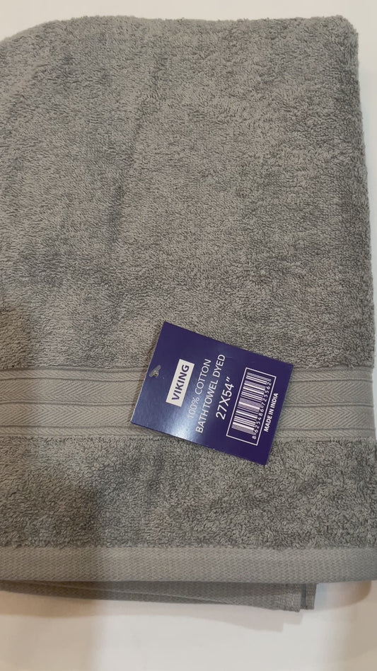 Towel Bath 100% Cotton Towels 27 x 54 Dark Gray