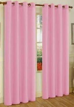 PEYTON LT PINK  Solid Black out  Grommet Panel