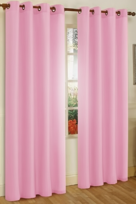 PEYTON LT PINK  Solid Black out  Grommet Panel